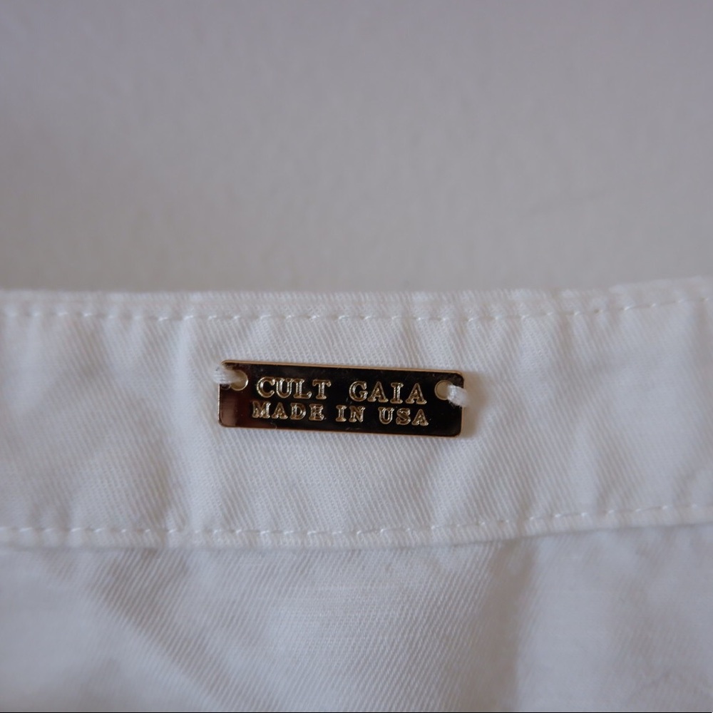Cult Gaia White Puff Sleeve Blouse - Picture 8 of 10